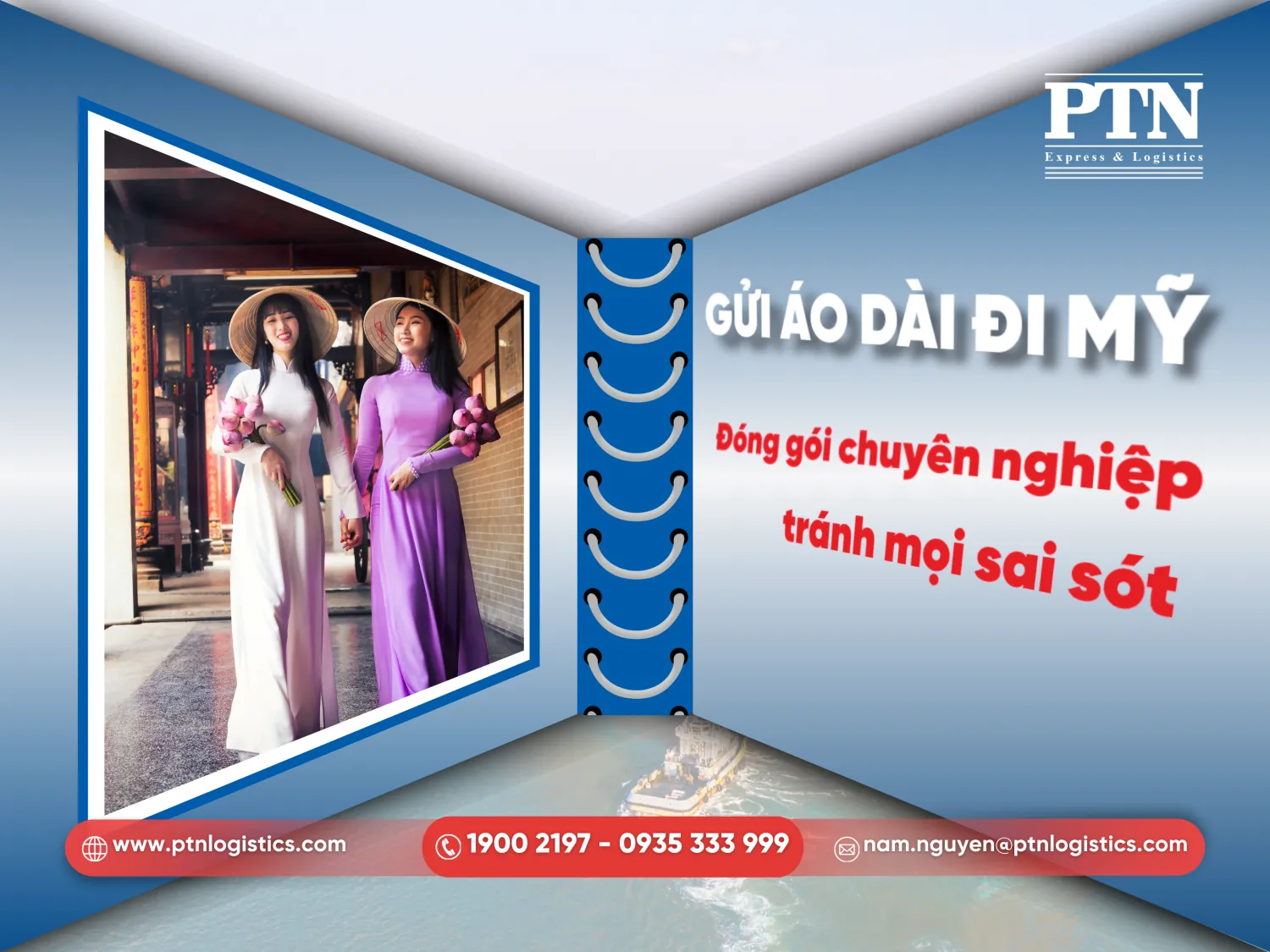 Gửi áo dài đi Mỹ tránh sai sót