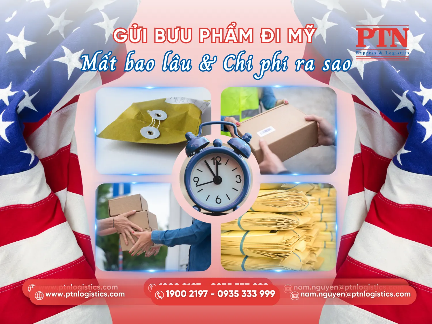 Gửi bưu phẩm đi Mỹ mất bao lâu