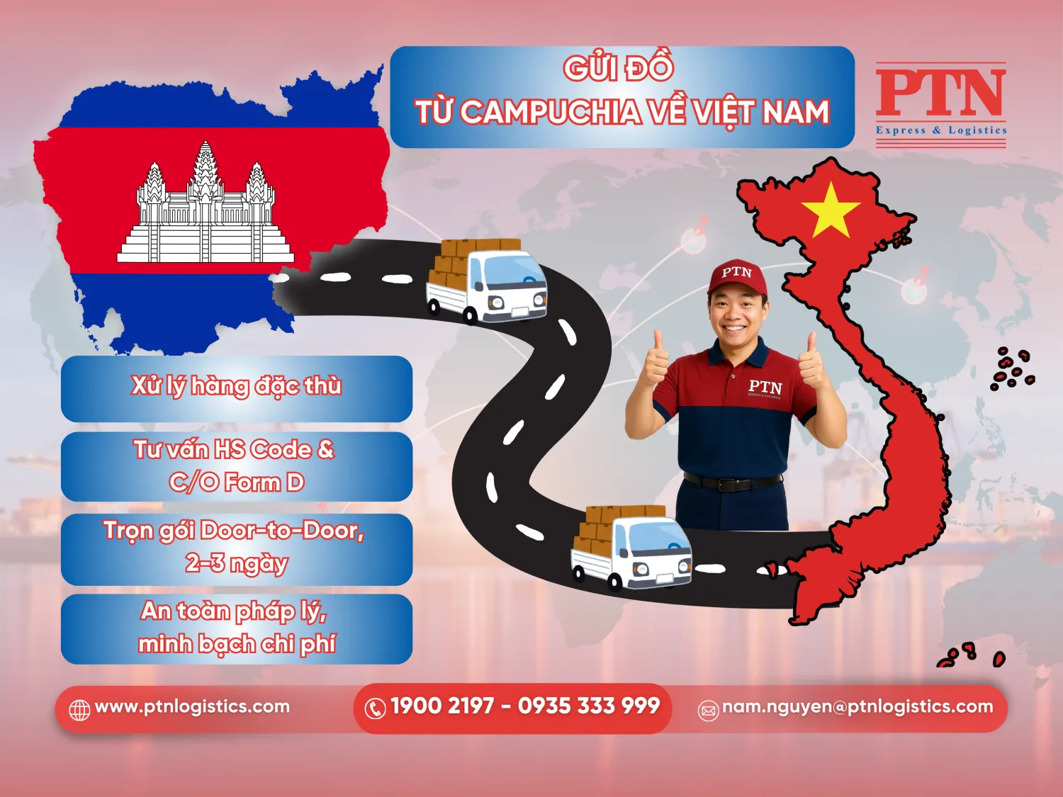 Gửi đồ từ Campuchia về Việt Nam