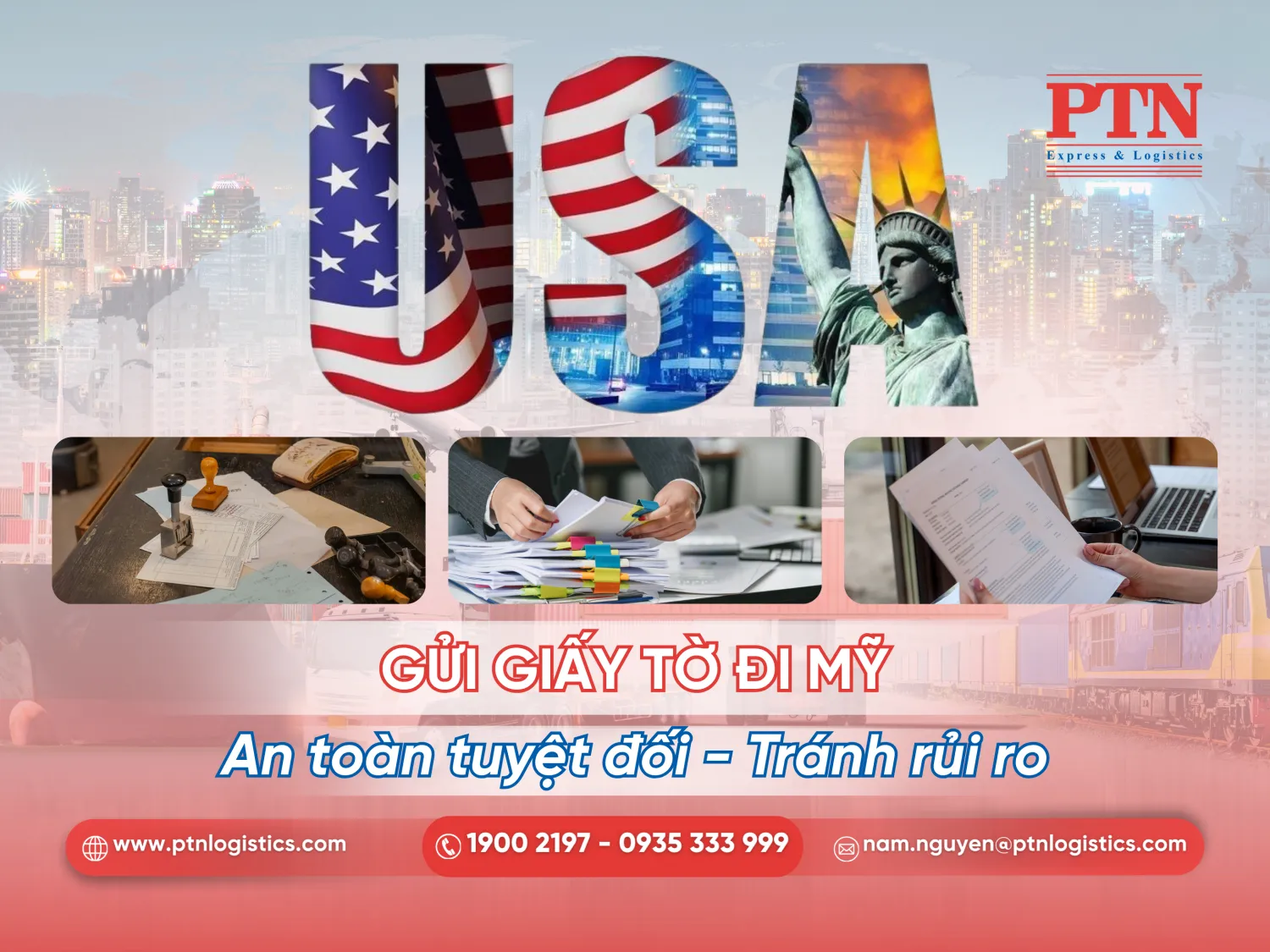 Gửi giấy tờ đi Mỹ