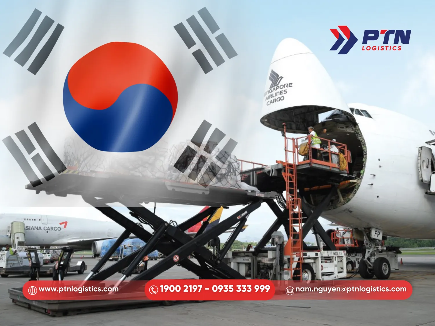 Gửi hàng đi Hàn Quốc bằng đường hàng không