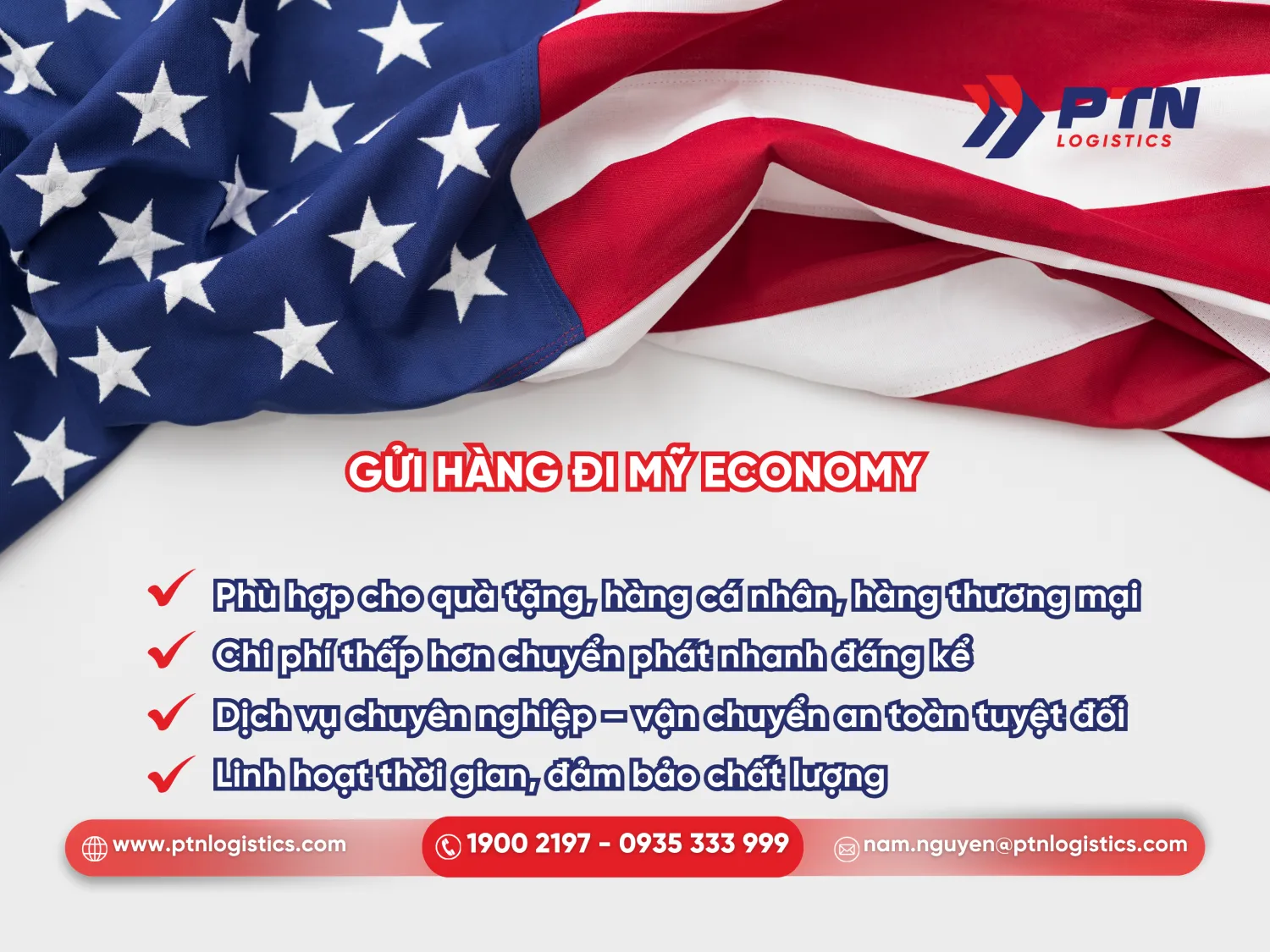 Gửi hàng đi Mỹ dịch vụ economy