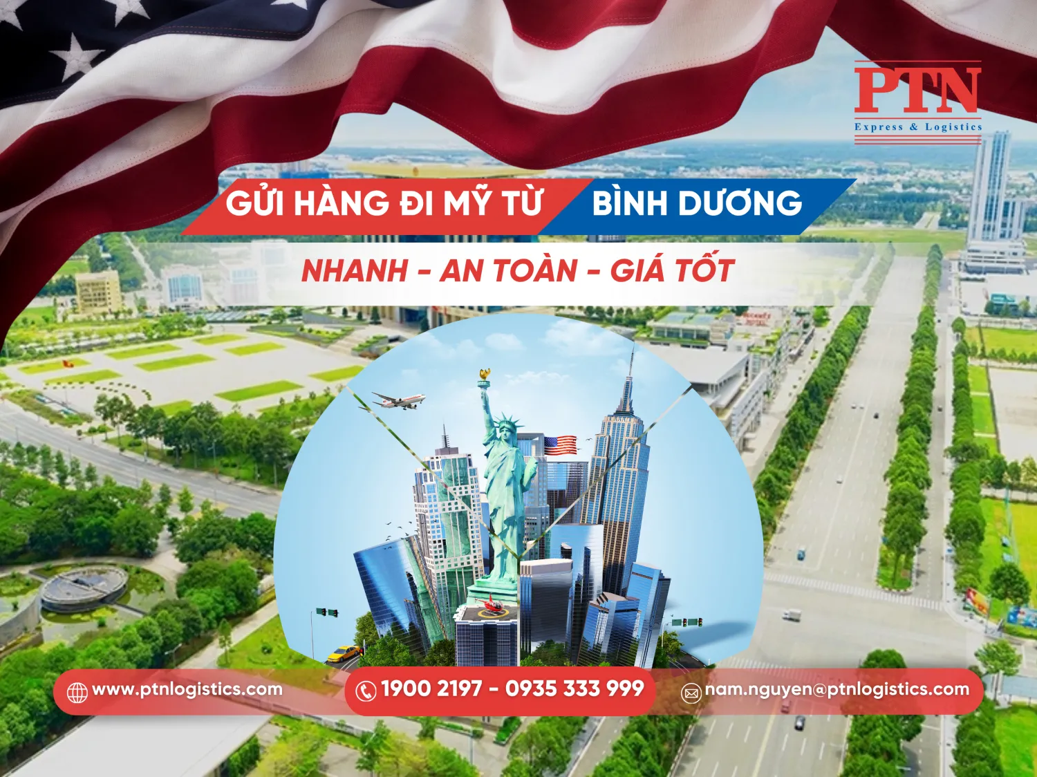 Gửi hàng đi Mỹ ở Bình Dương