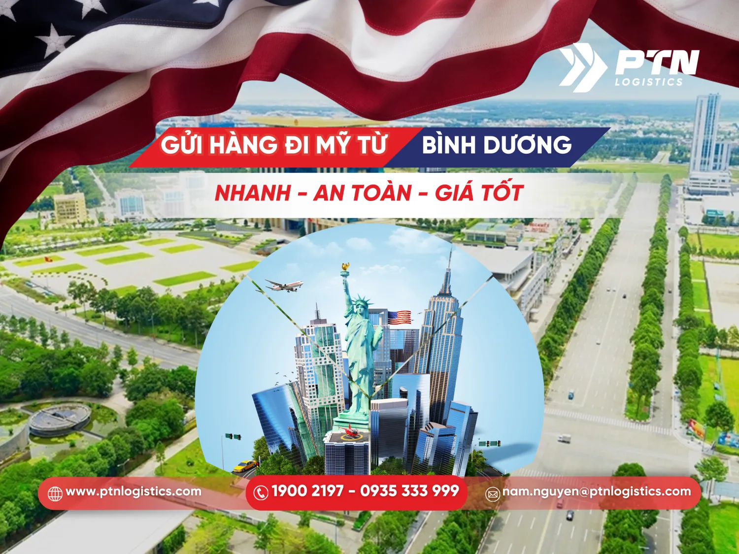 Gửi hàng đi Mỹ ở Bình Dương: Nhanh, an toàn, giá tốt