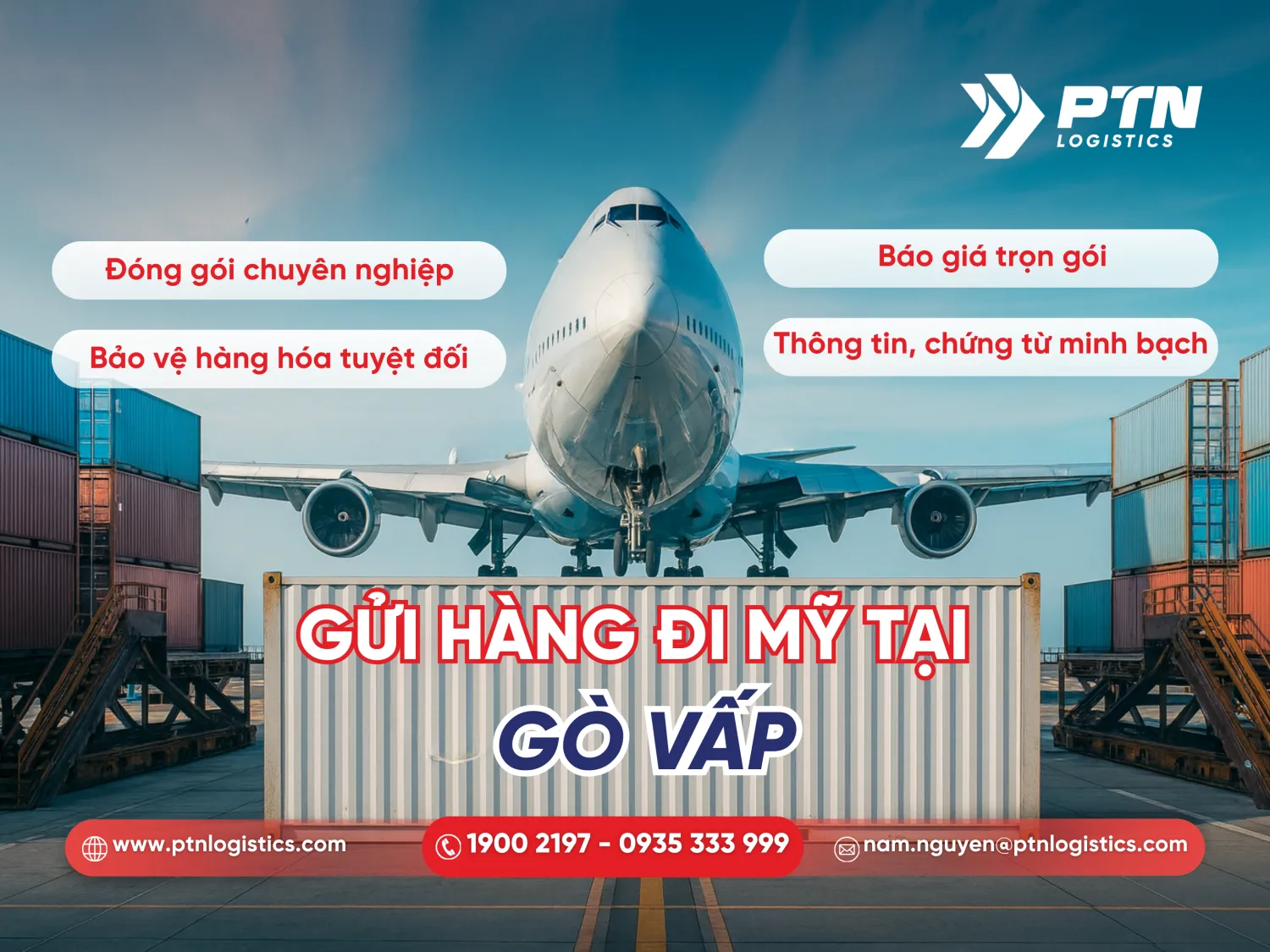 Gửi hàng đi Mỹ tại quận Gò Vấp chuẩn quốc tế