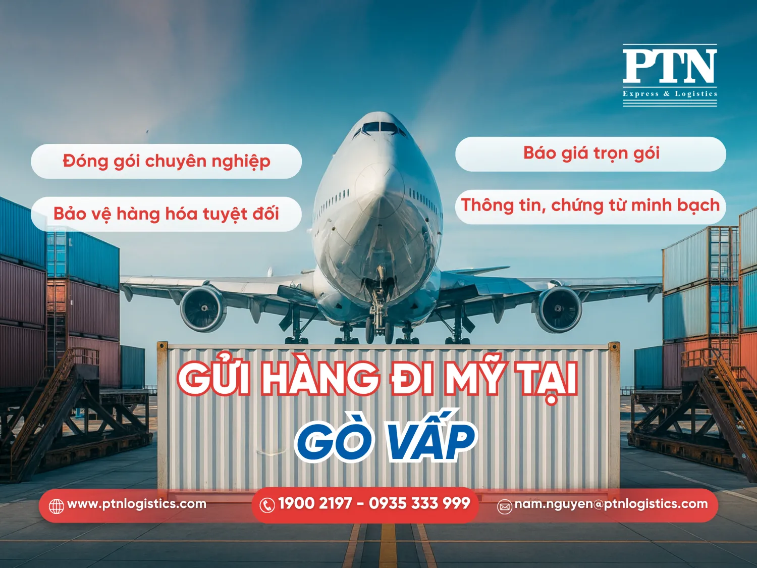 Gửi hàng đi Mỹ tại quận Gò Vấp