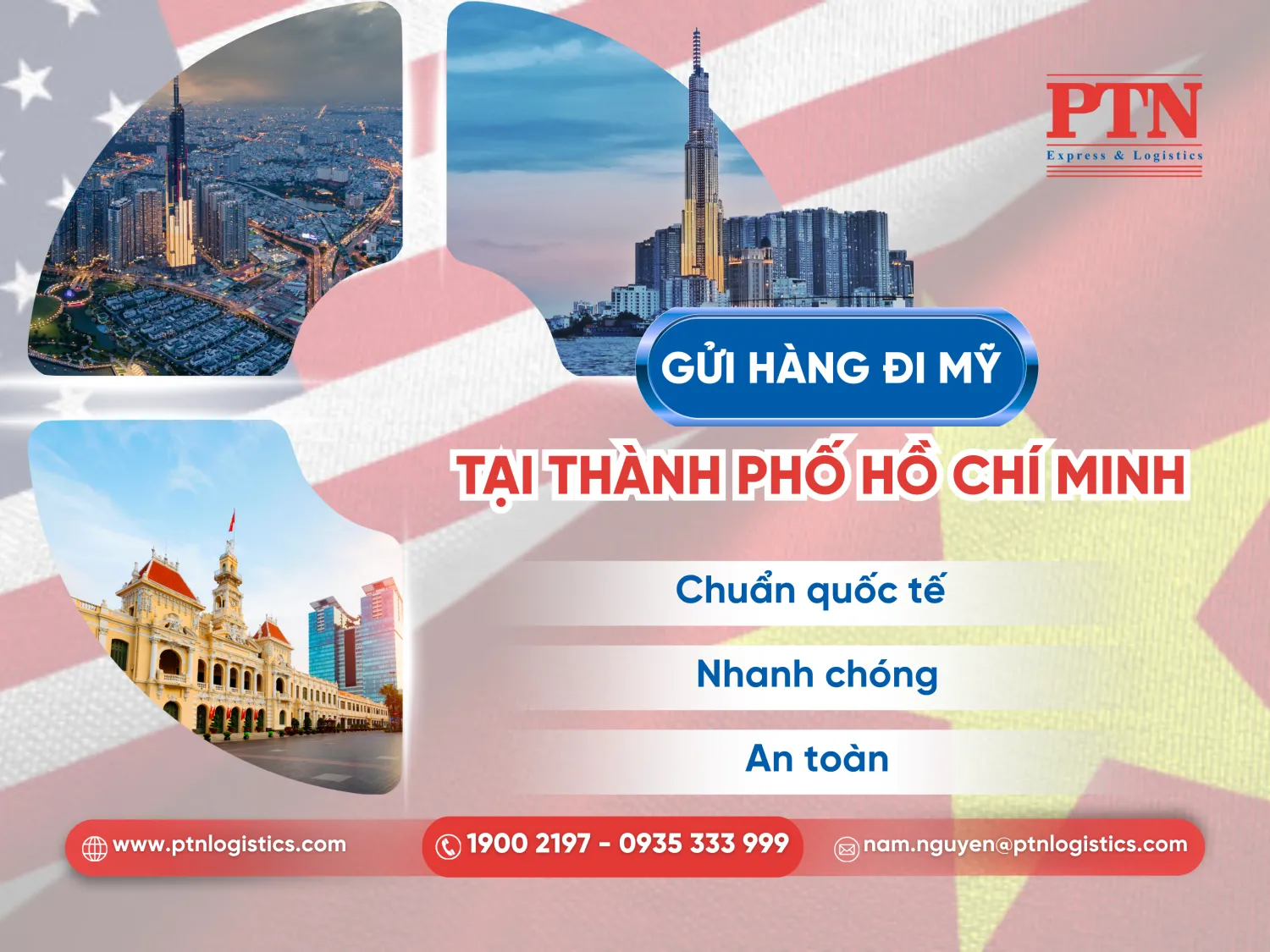 Gửi hàng đi Mỹ tại thành phố Hồ Chí Minh
