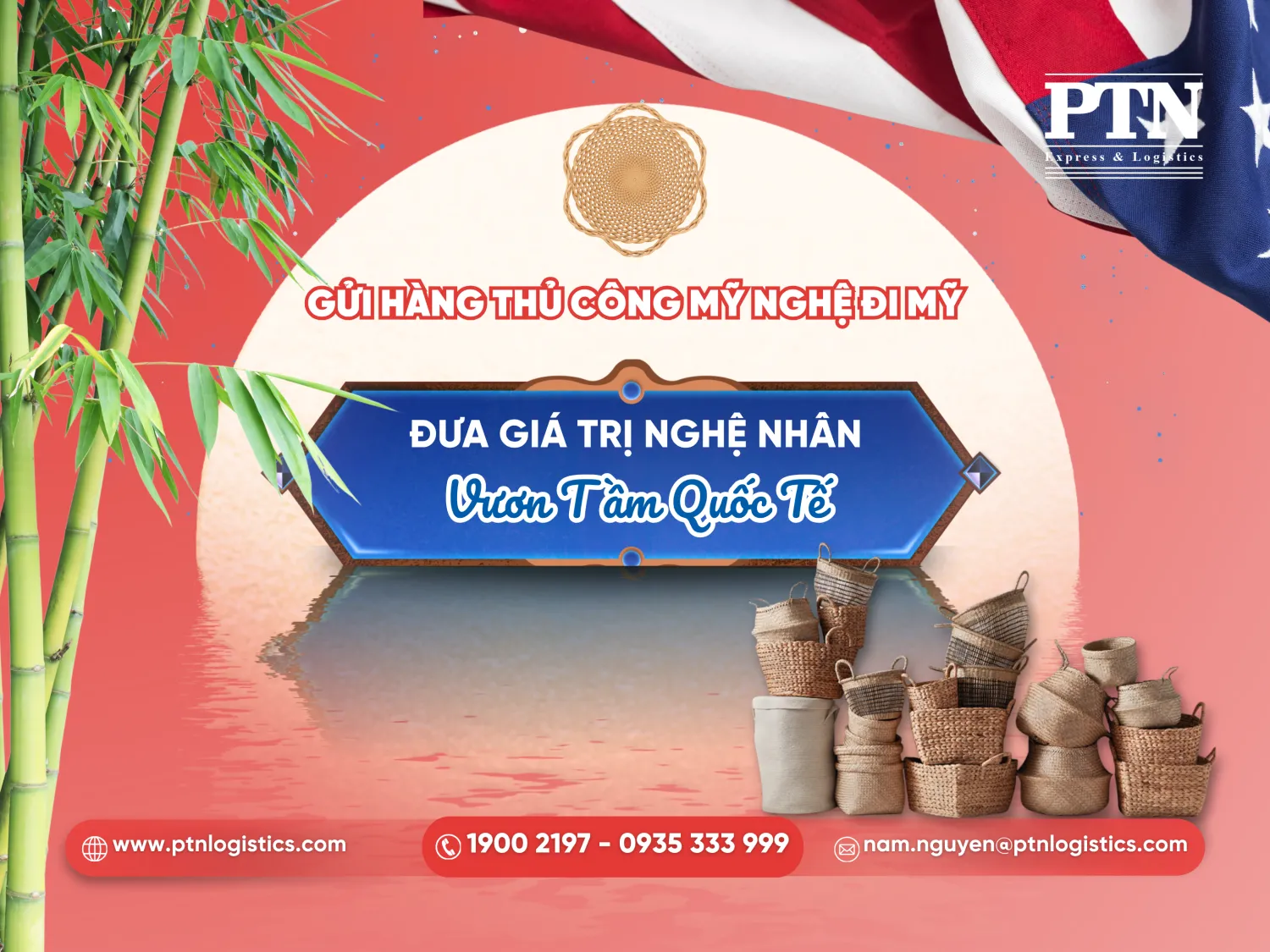 Gửi hàng thủ công mỹ nghệ đi Mỹ