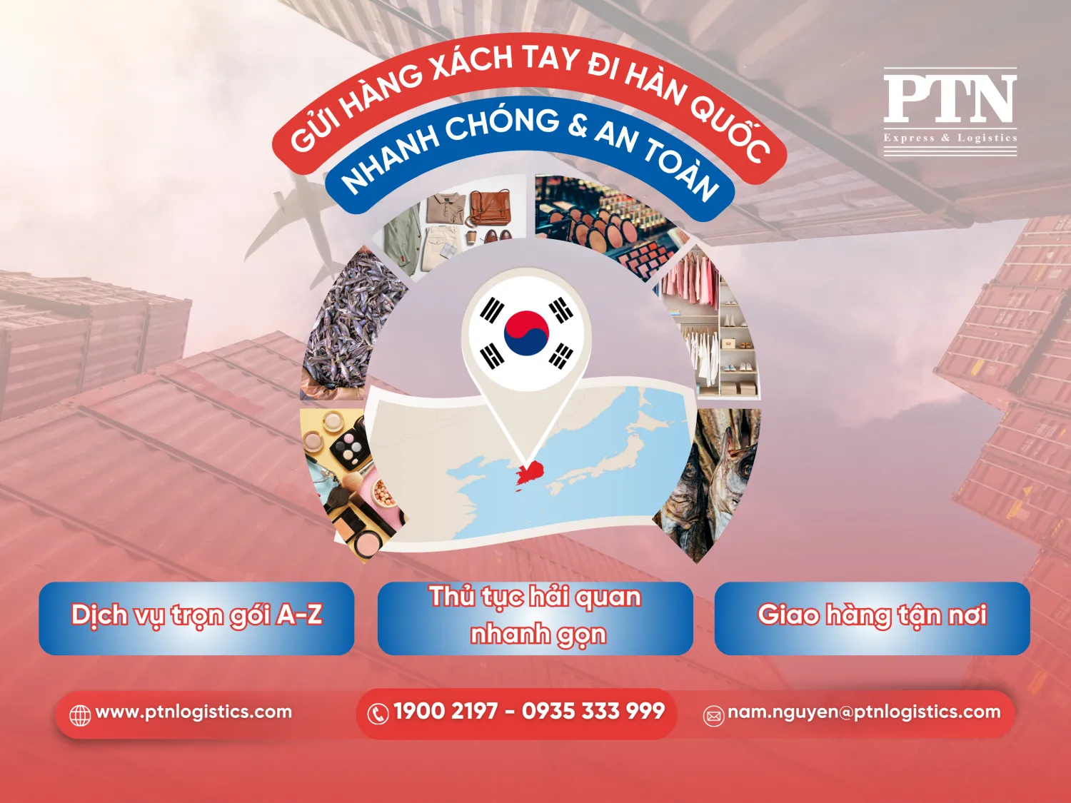 Gửi hàng xách tay đi Hàn Quốc