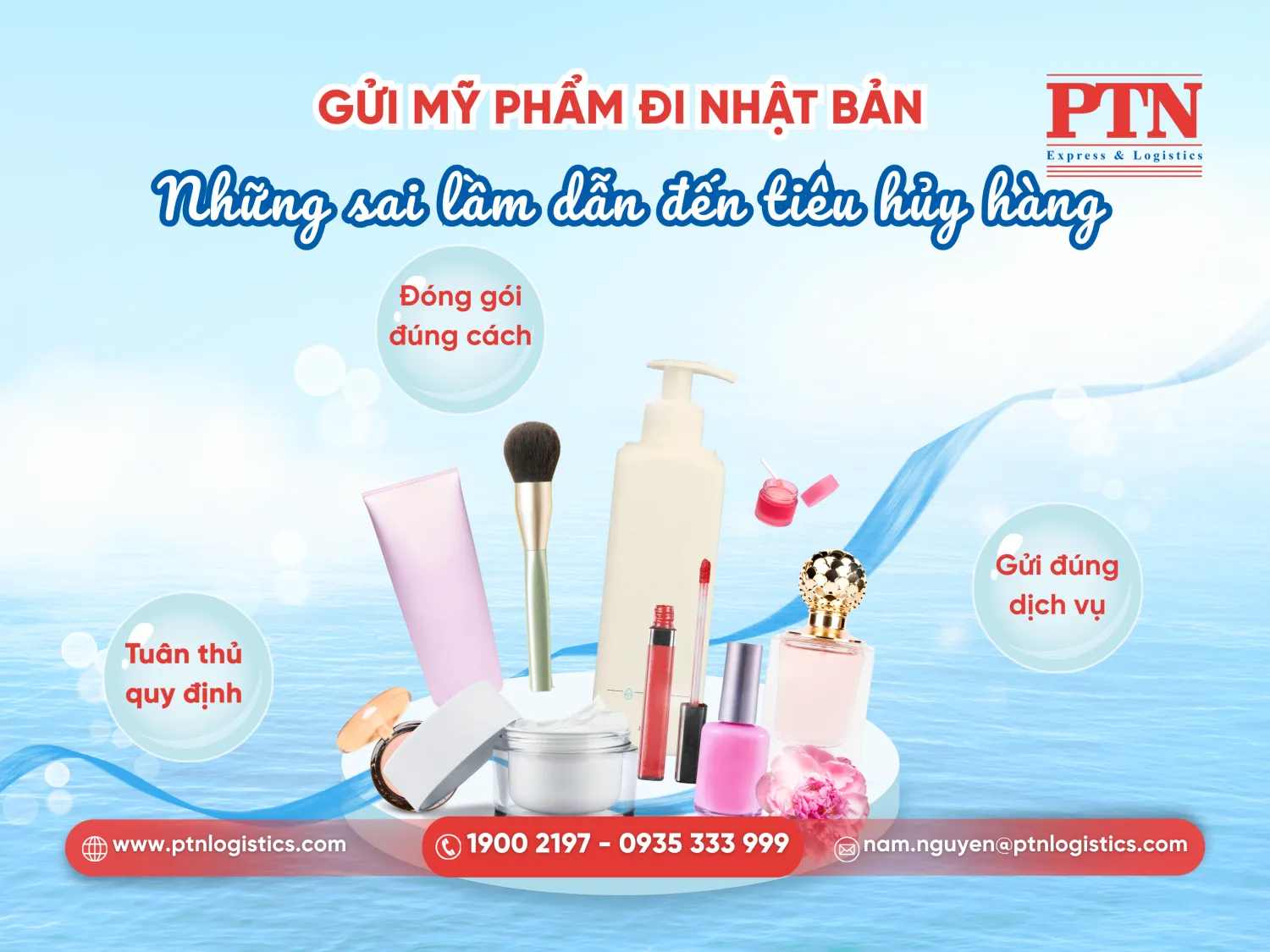 Gửi mỹ phẩm đi Nhật Bản