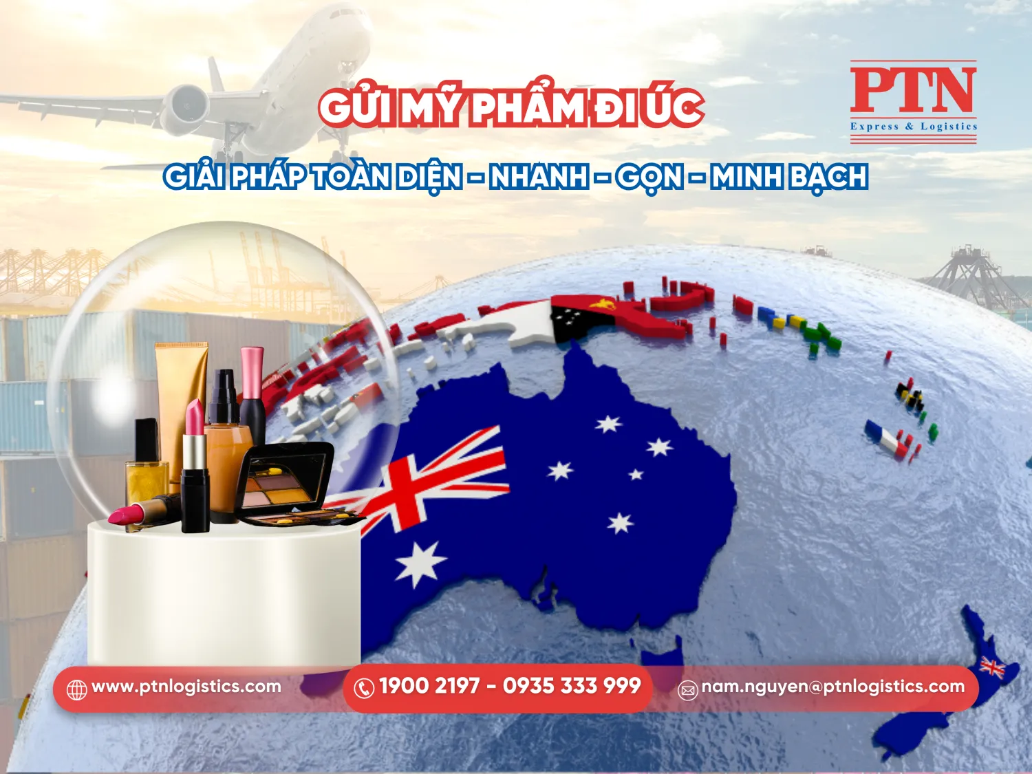 Gửi mỹ phẩm đi Úc