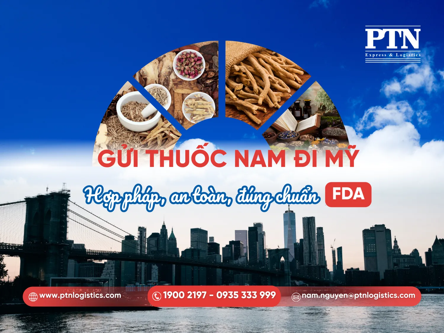 Gửi thuốc nam đi Mỹ