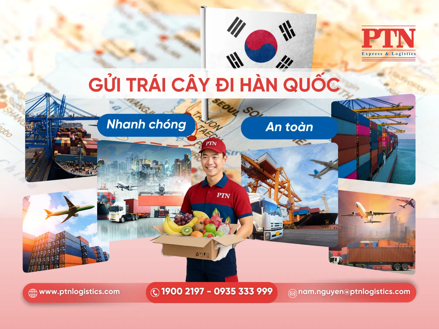 Gửi trái cây đi Hàn Quốc