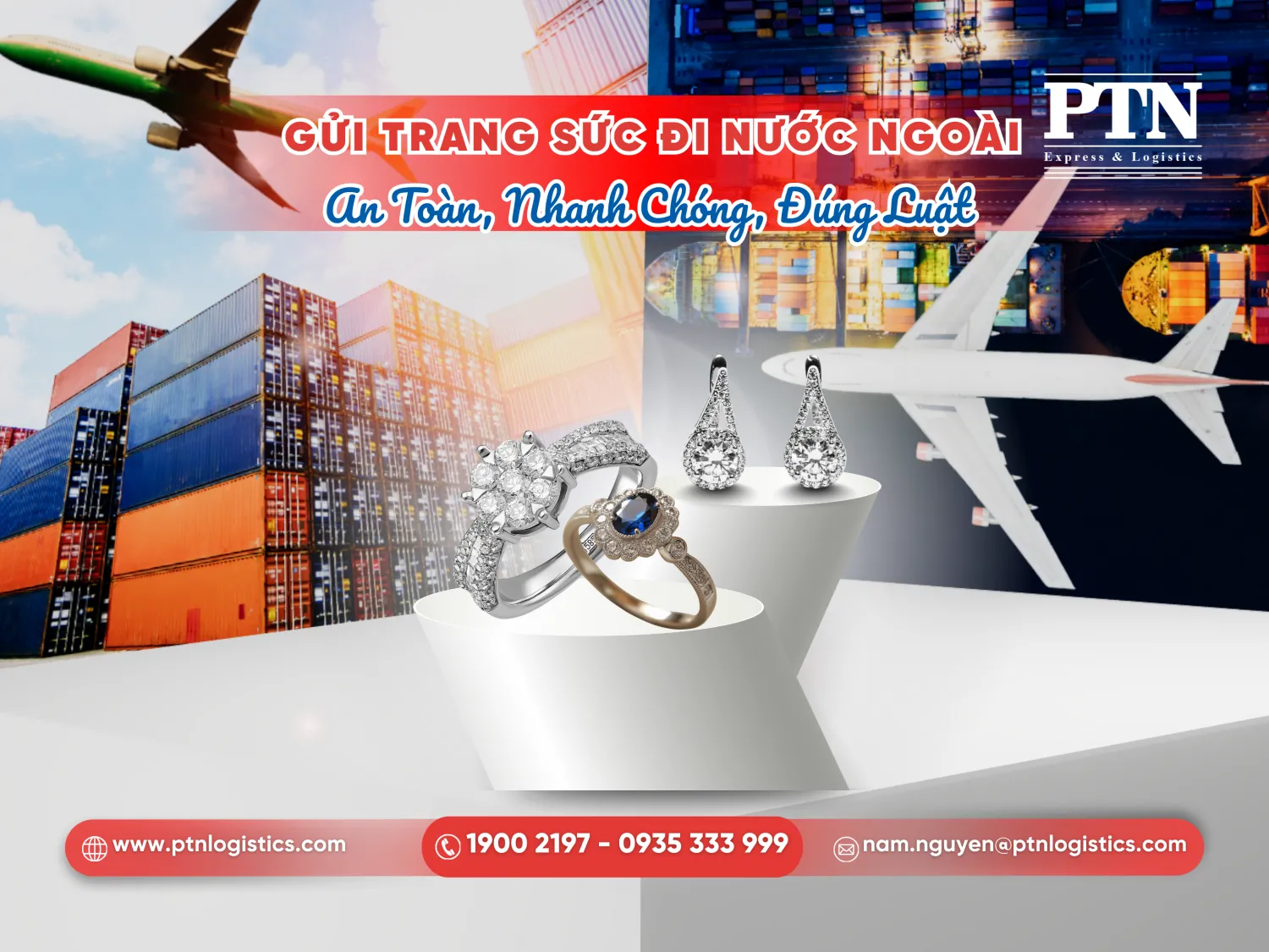 Gửi trang sức đi nước ngoài