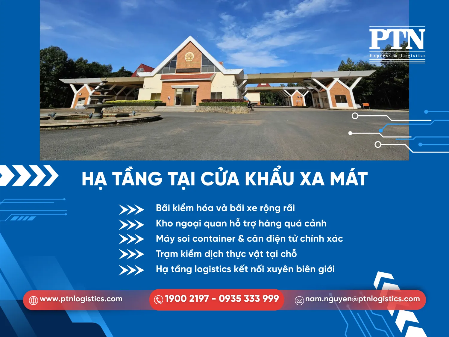 Hạ tầng tại cửa khẩu Xa Mát