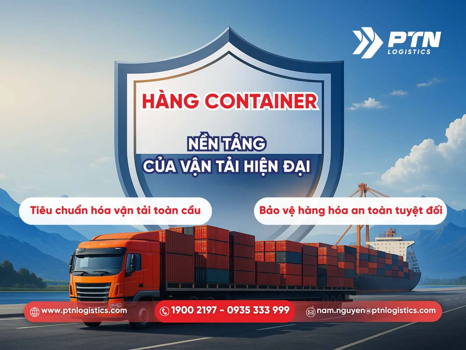Hàng container: Nền tảng của vận tải