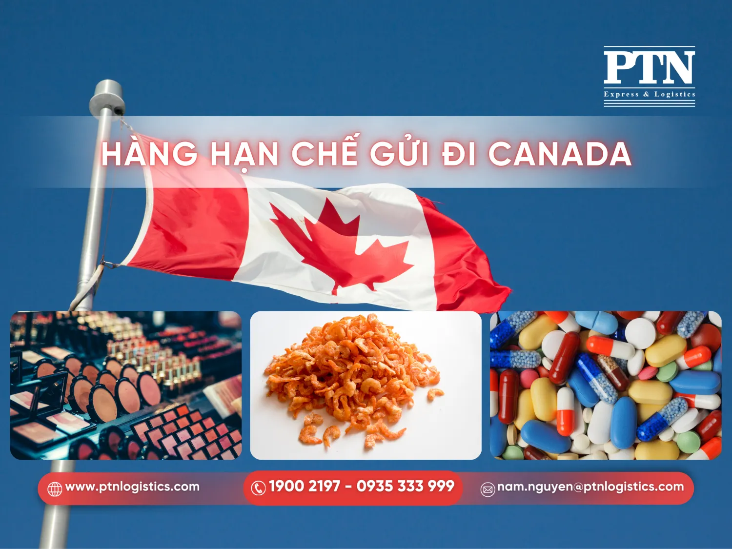 Hàng hạn chế gửi đi Canada