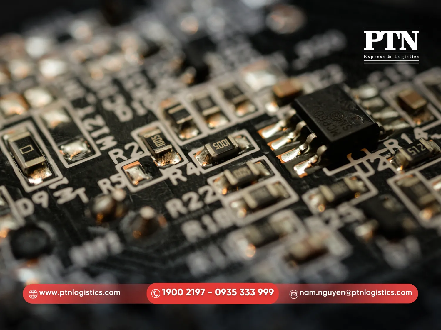 Hàng máy móc linh kiện điện tử