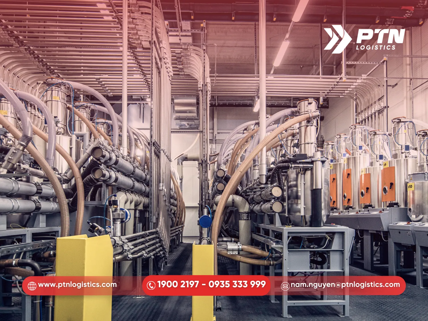 Hàng máy móc thiết bị công nghệ gửi từ Cam về Việt Nam