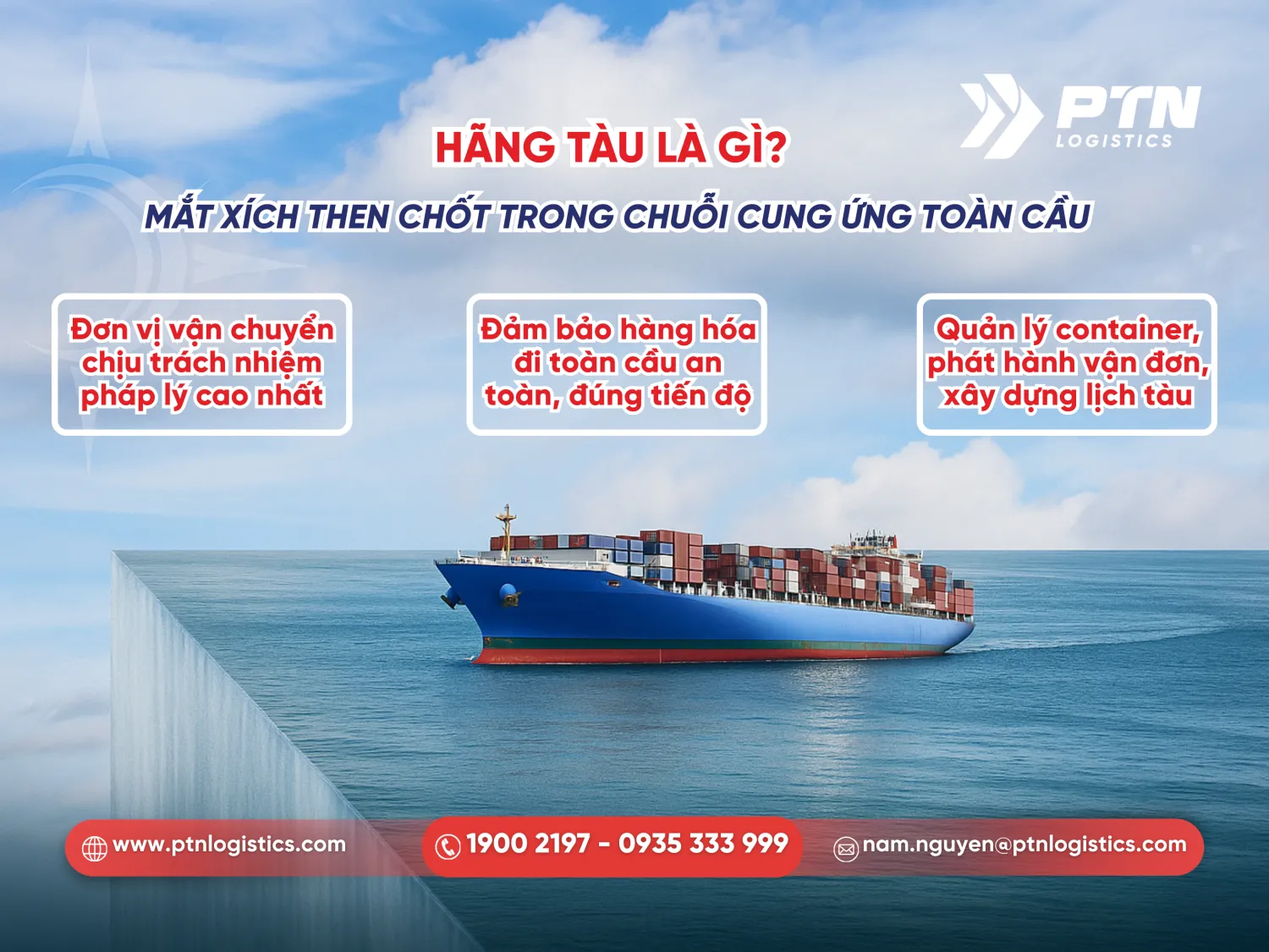 Hãng tàu là gì? Mắt xích then chốt trong chuỗi cung ứng toàn cầu
