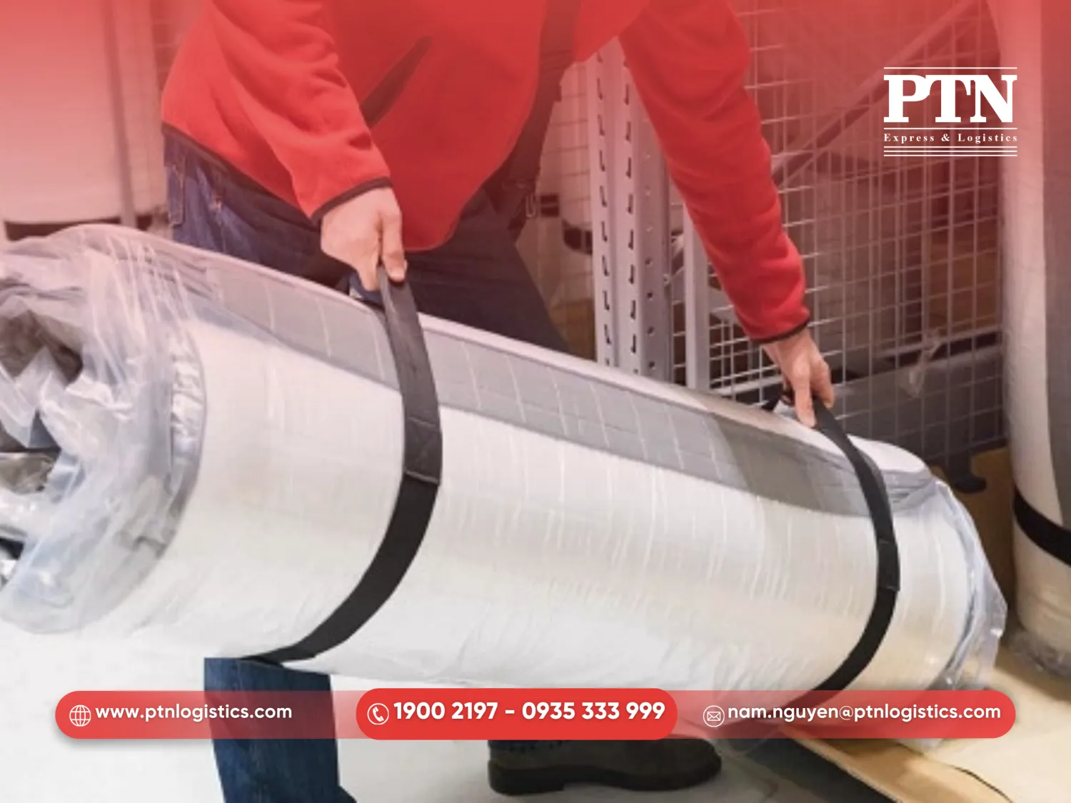 Hút chân không và cuộn tròn nệm