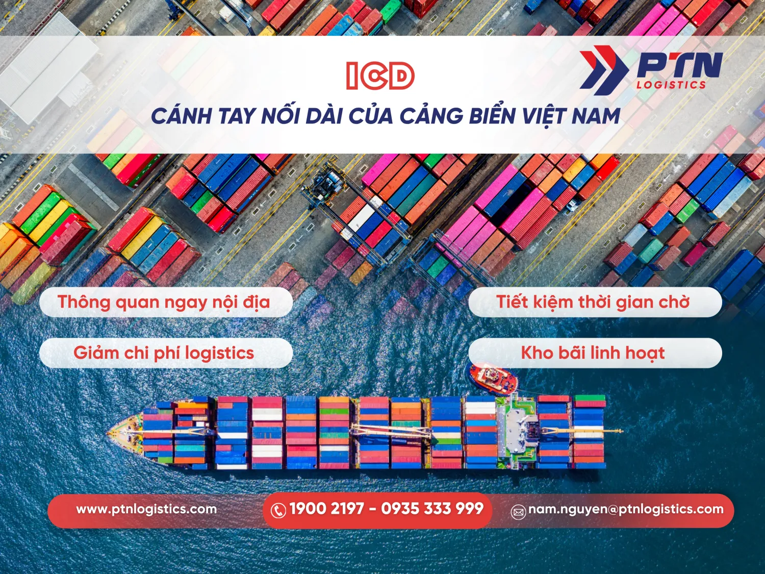 ICD là gì? Cánh tay nối dài của cảng biển Việt Nam