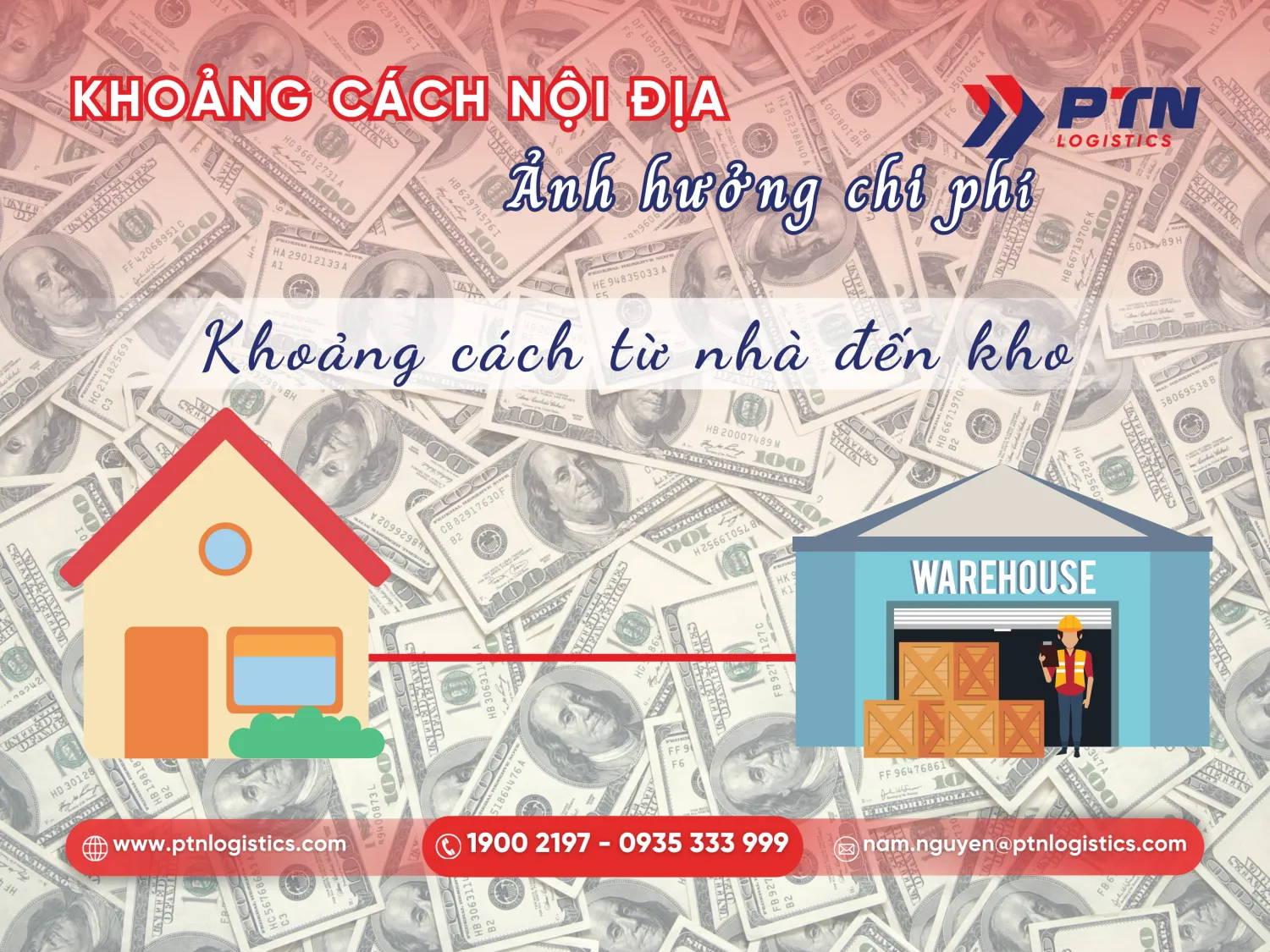 Khoảng cách nội địa làm ảnh hưởng chi phí