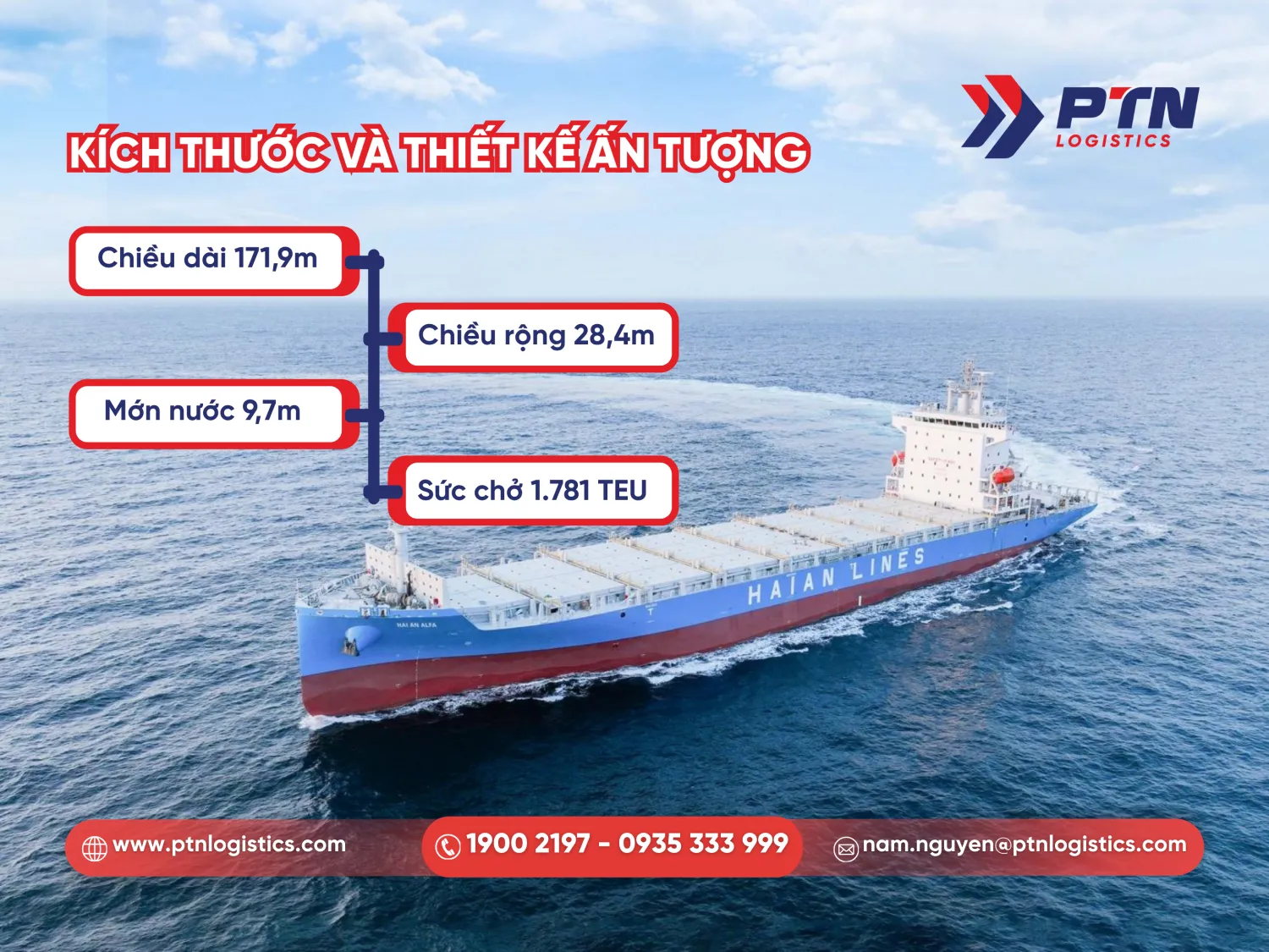 Kích thước và thiết kế ấn tượng của tàu biển