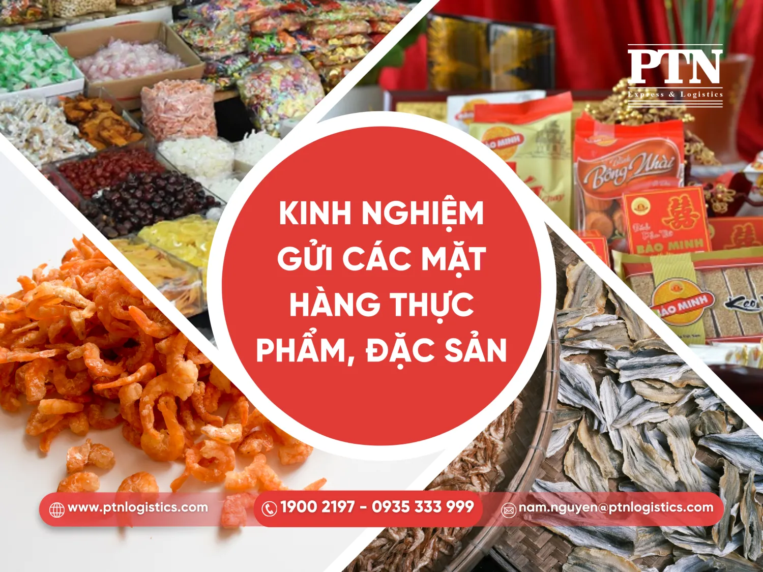 Kinh nghiệm gửi các mặt hàng thực phẩm, đặc sản