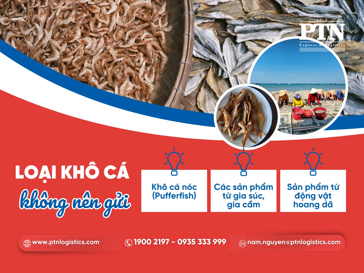 Loại khô cá không nên gửi