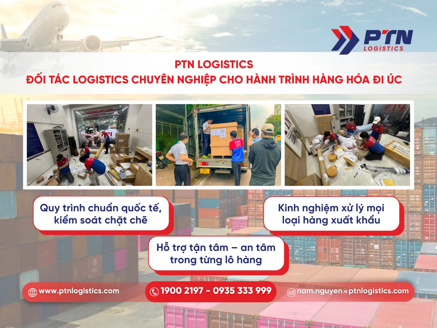 Lợi ích khi chọn dịch vụ tại PTN Logistics