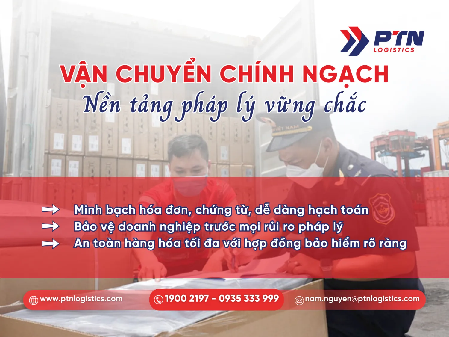Lợi ích khi vận chuyển chính ngạch
