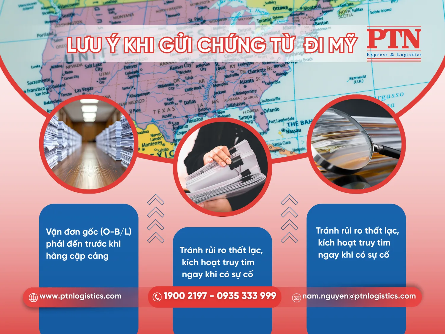 Lưu ý khi gửi giấy tờ đi Mỹ