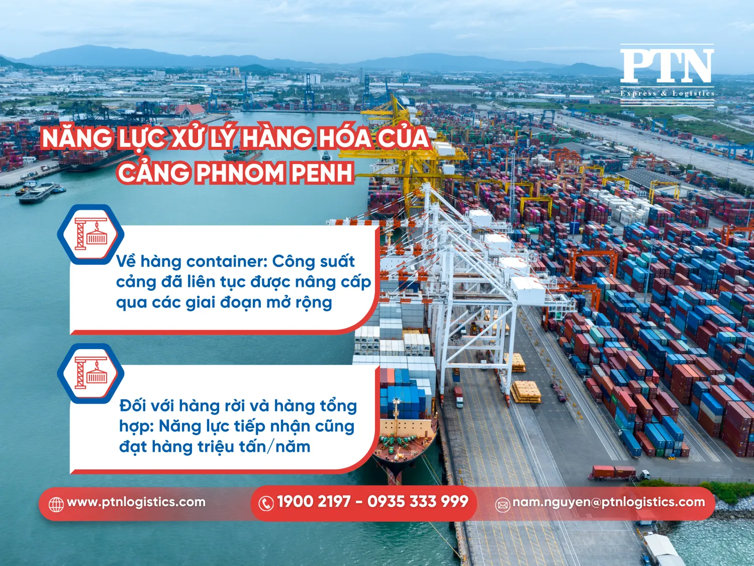 Năng lực xử lý hàng hóa của Phnom Penh