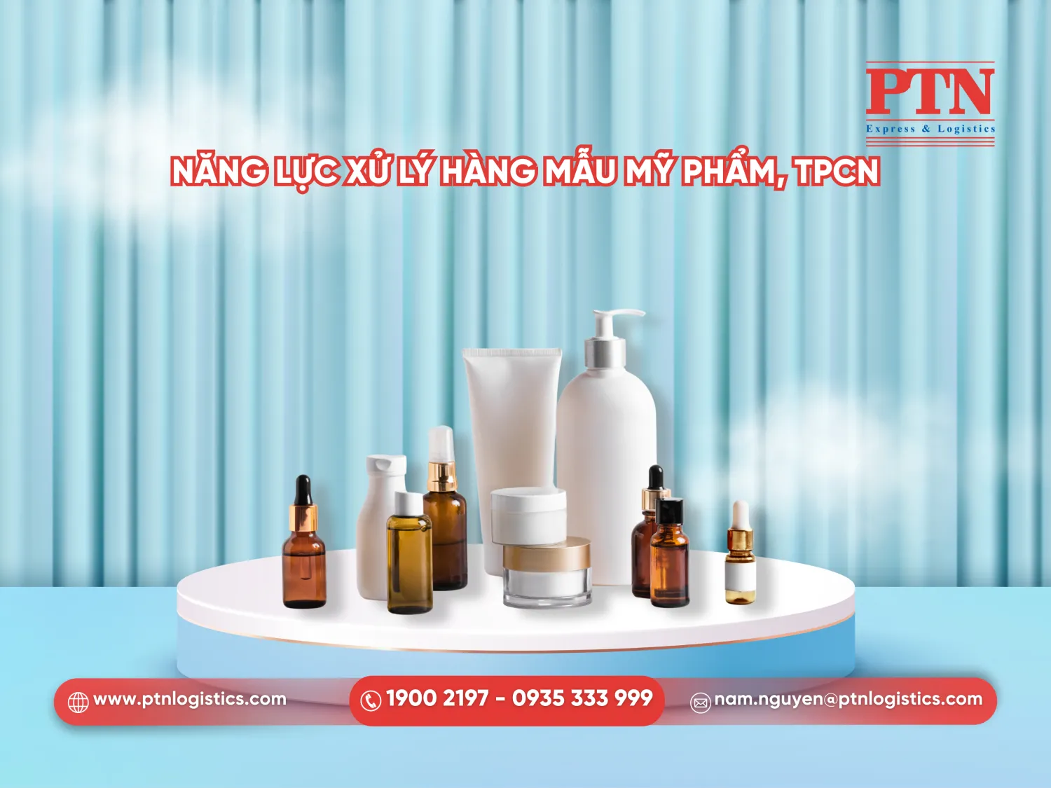 Năng lực xử lý hàng mẫu mỹ phẩm, TPCN