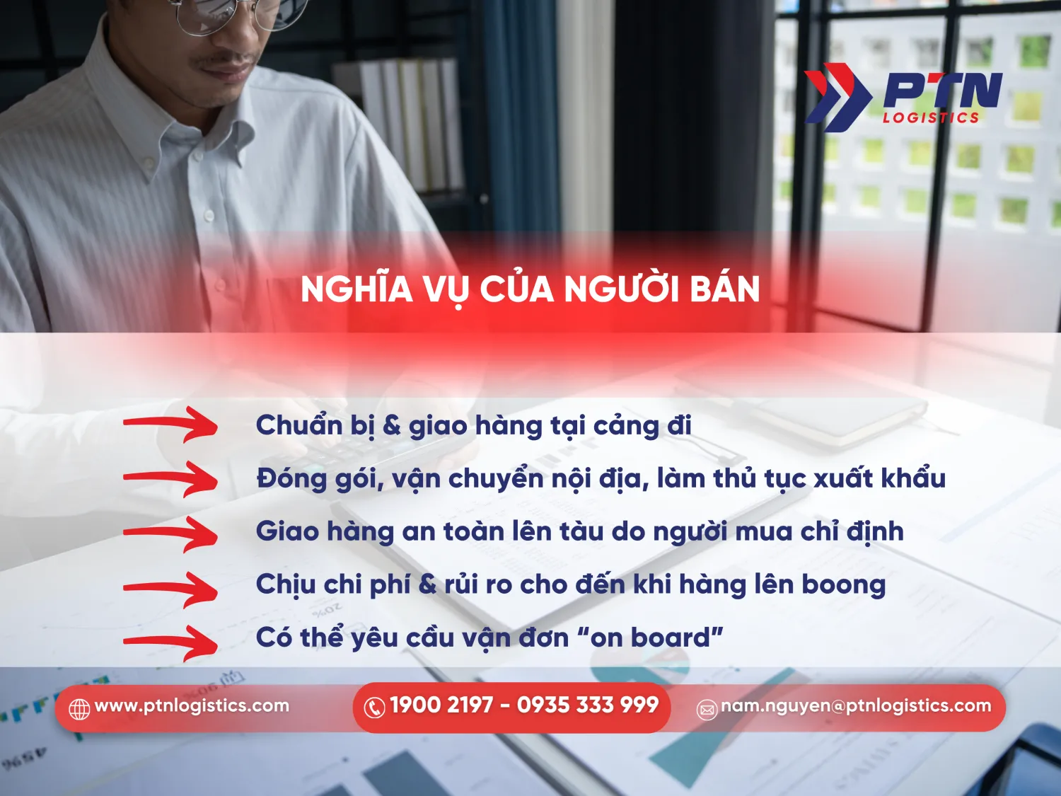 Nghĩa vụ của người bán trong điều kiện FOB