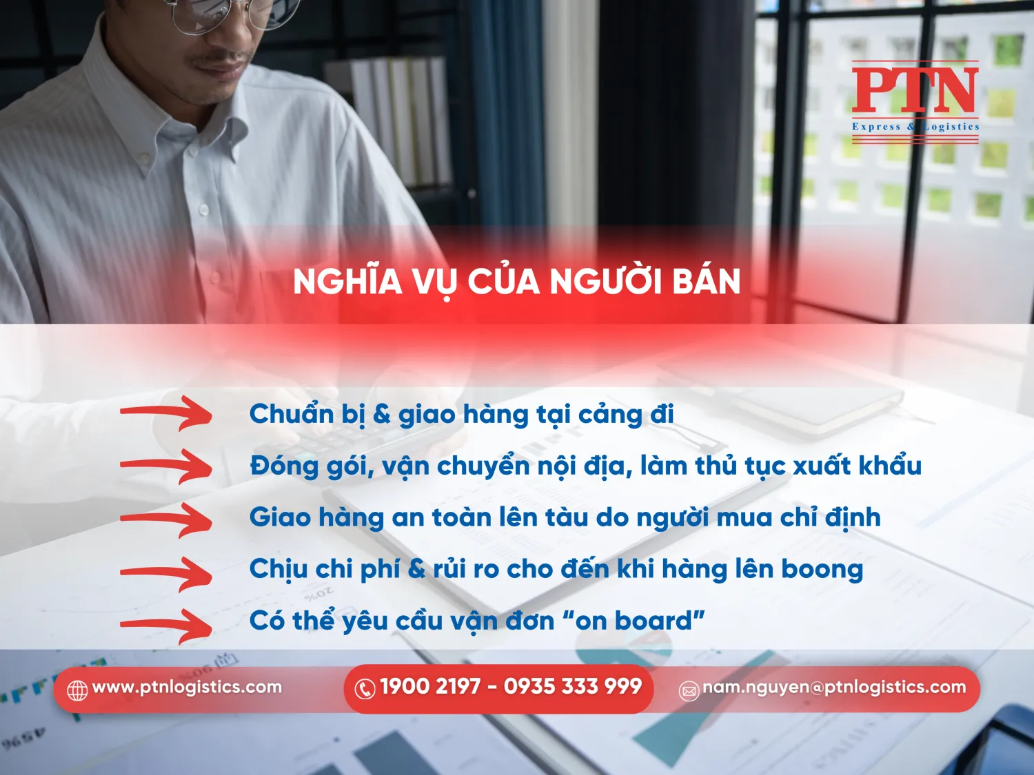 Nghĩa vụ của người bán trong FOB