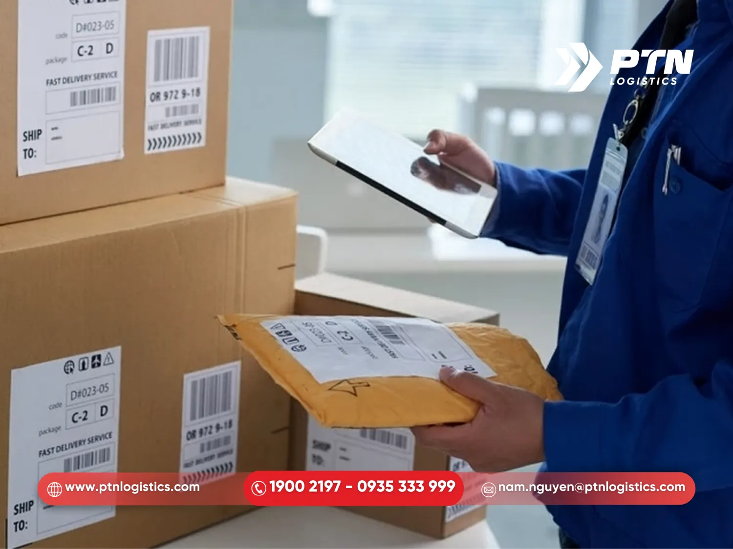 Nhận hàng hóa tận nơi và đóng gói miễn phí