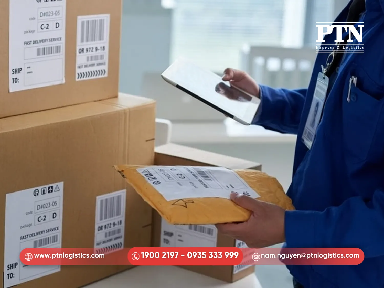 Nhận hàng tận nơi và đóng gói miễn phí