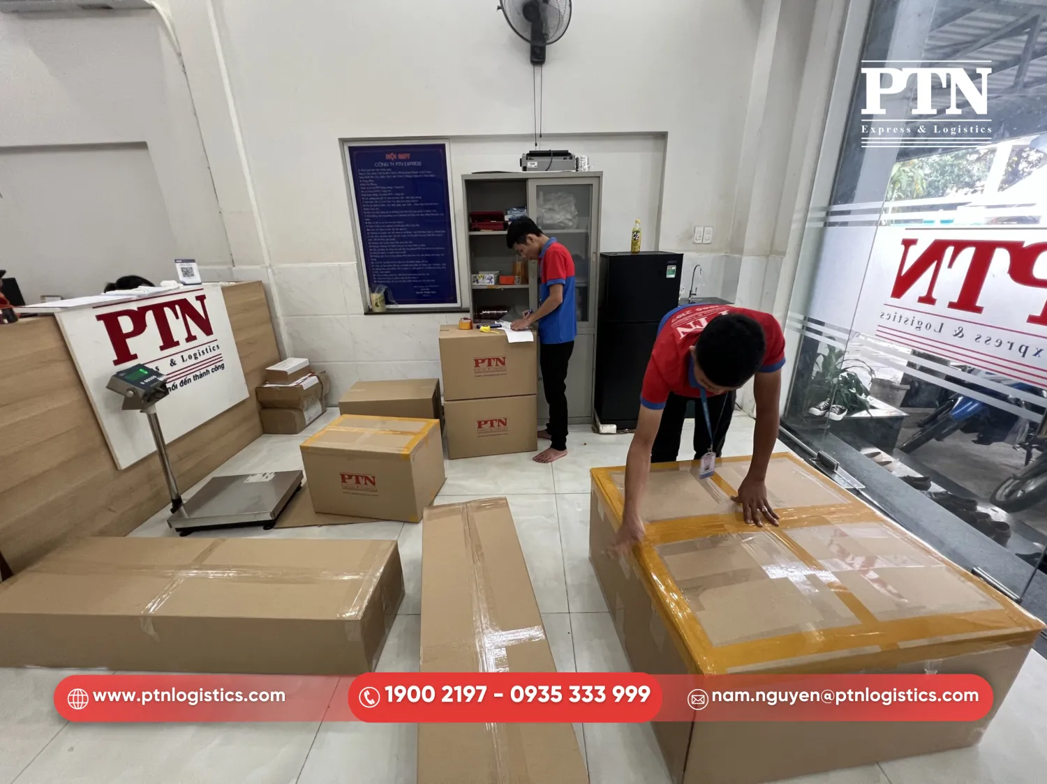 Nhận hàng và đóng gói miễn phí