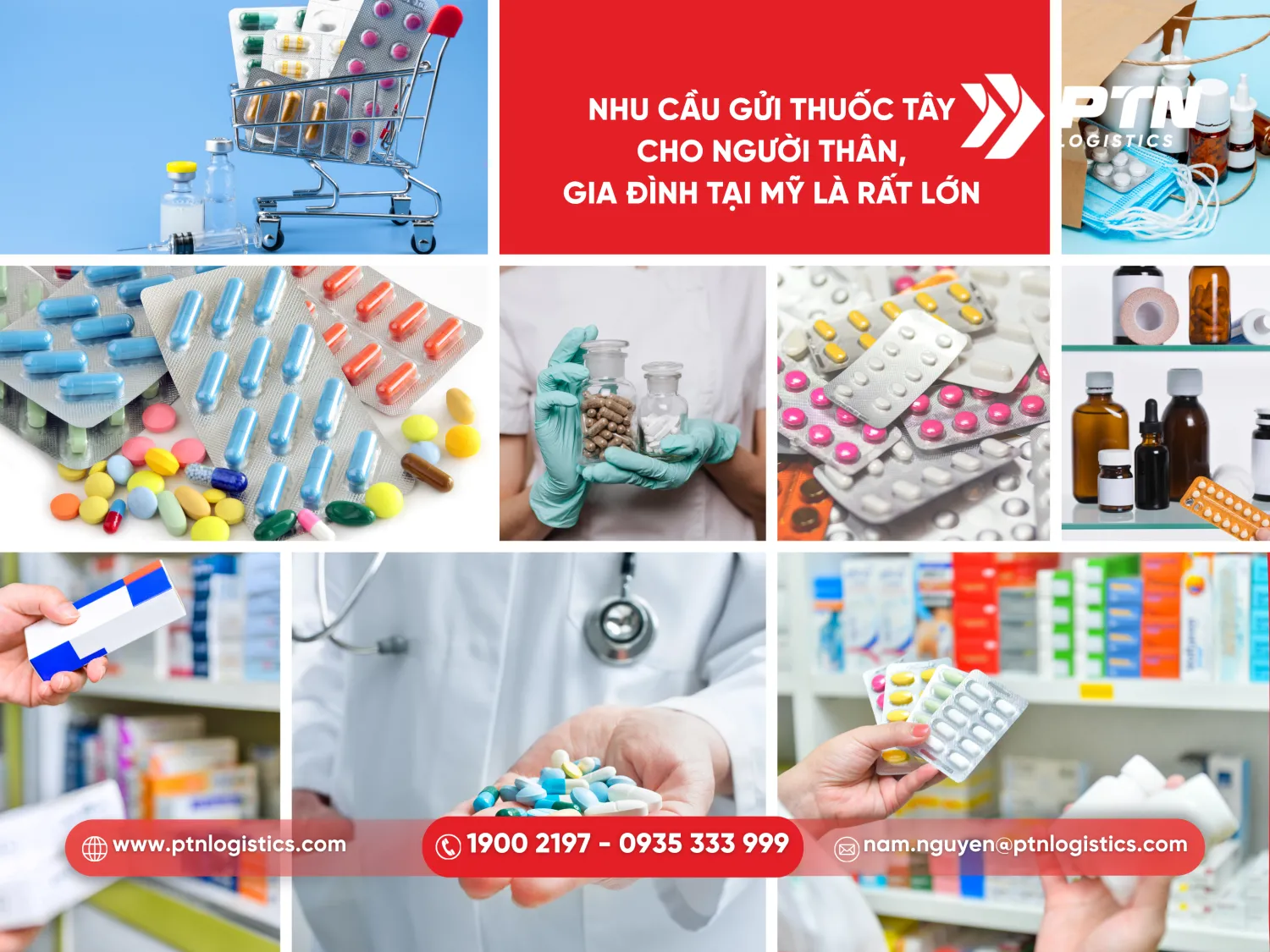Nhu cầu của gửi thuốc tây cho người thân, gia đình tại Mỹ là rất lớn