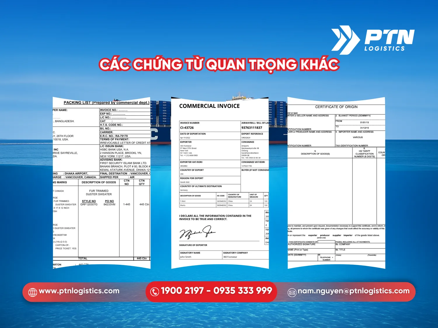 Những chứng từ quan trọng khác