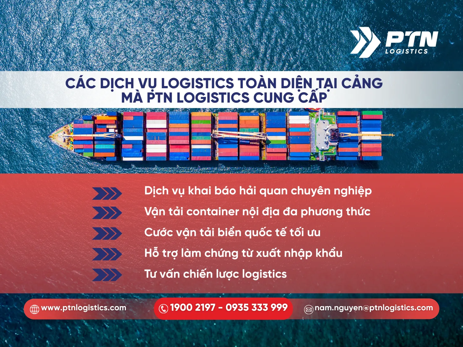 Những dịch vụ logistics mà PTN Logistics cung cấp