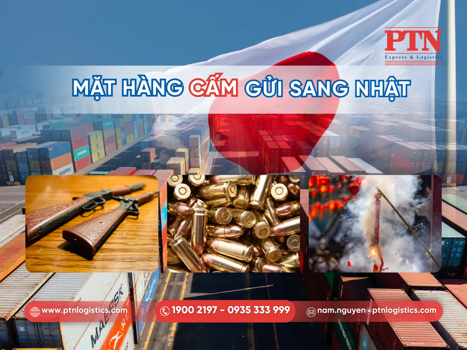 Những mặt hàng cấm gửi sang Nhật