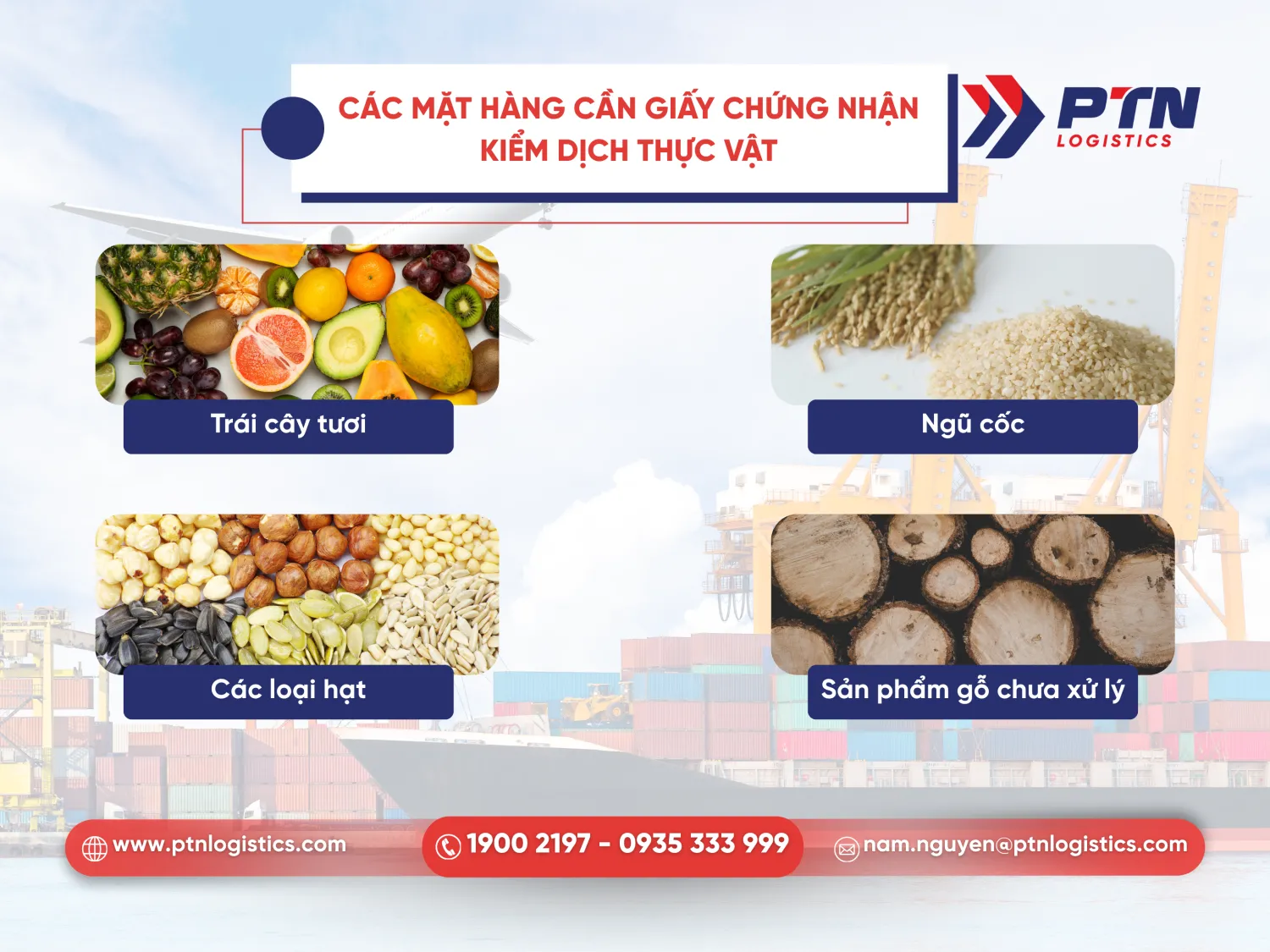 Những mặt hàng cần giấy chứng nhận kiểm dịch thực vật