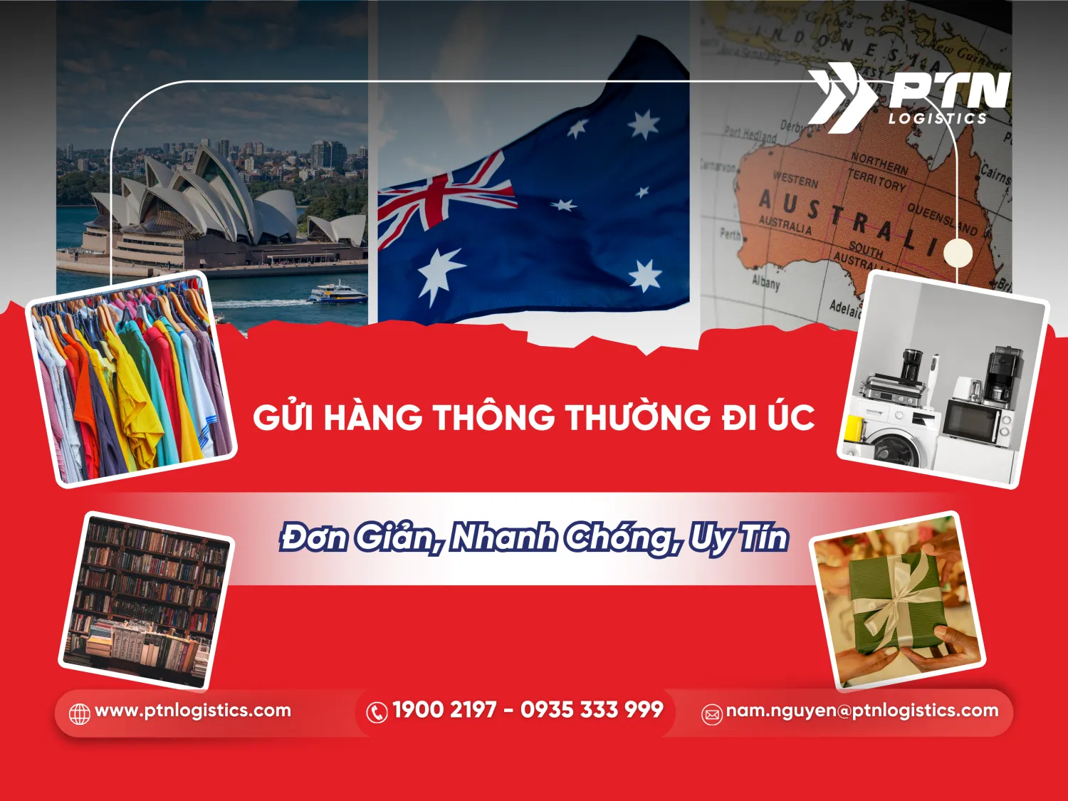 Những mặt hàng thông thường được phép gửi đi Úc