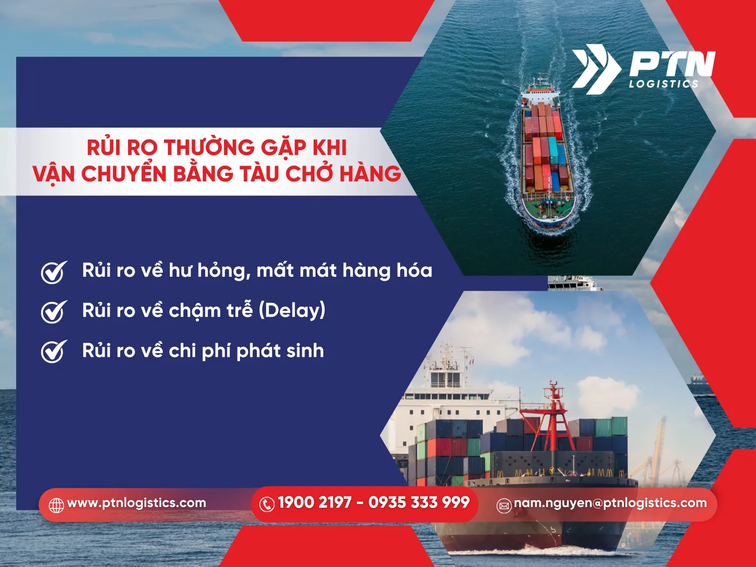 Những rủi ro thường gặp khi vận chuyển bằng tàu chở hàng