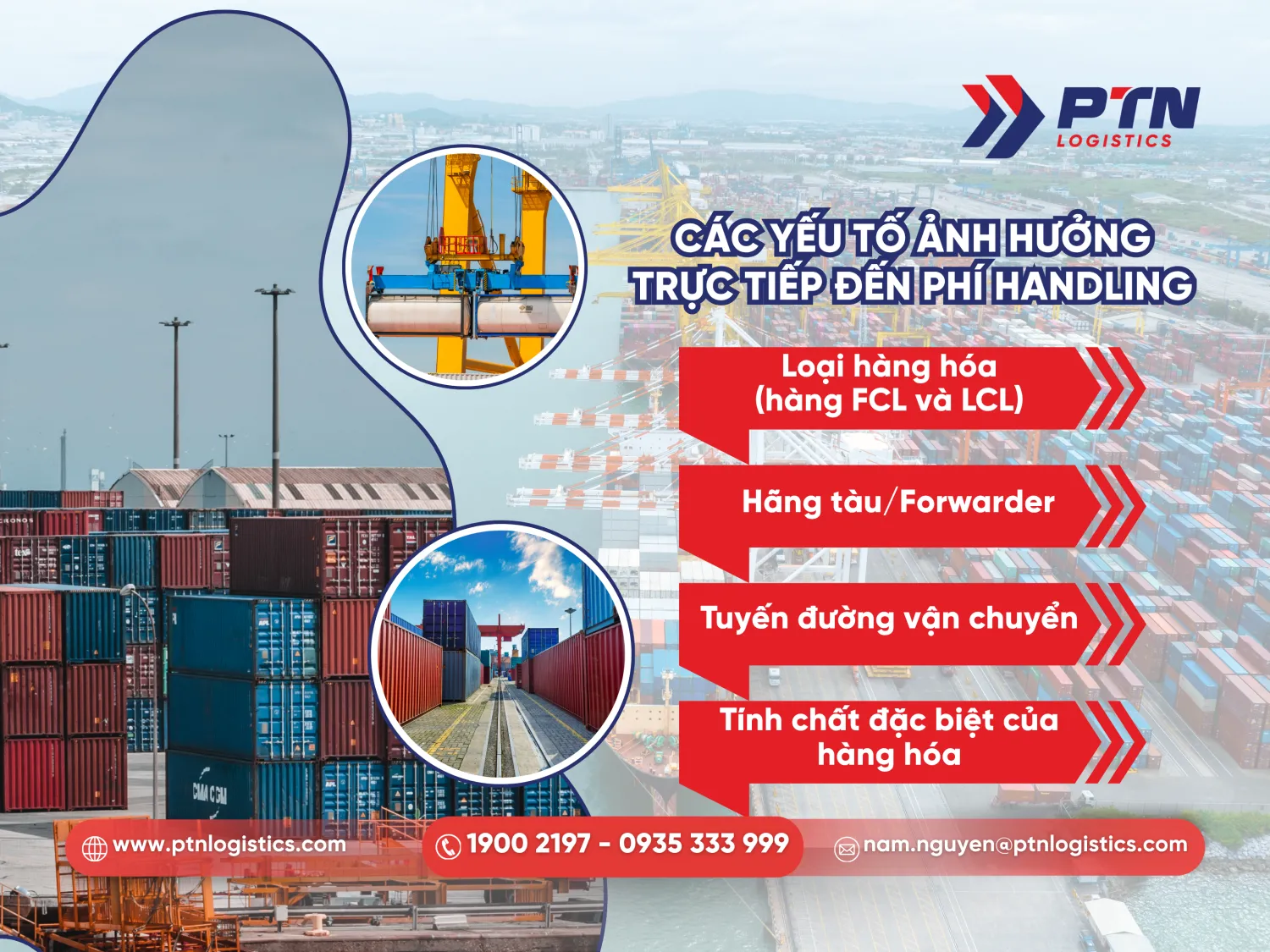 Những yếu tố ảnh hưởng đến phí handling