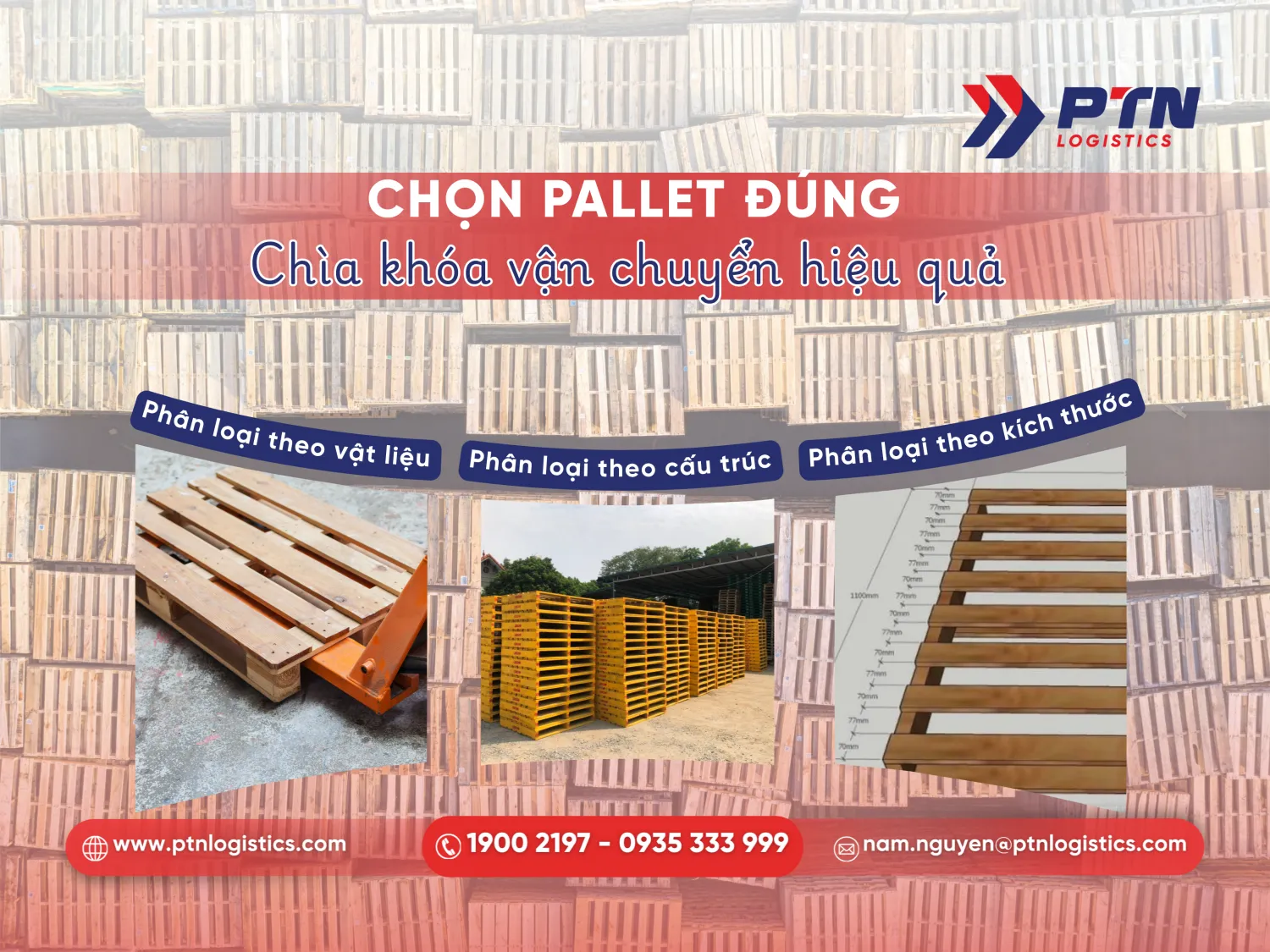 Phân loại các pallet phổ biến trên thị trường
