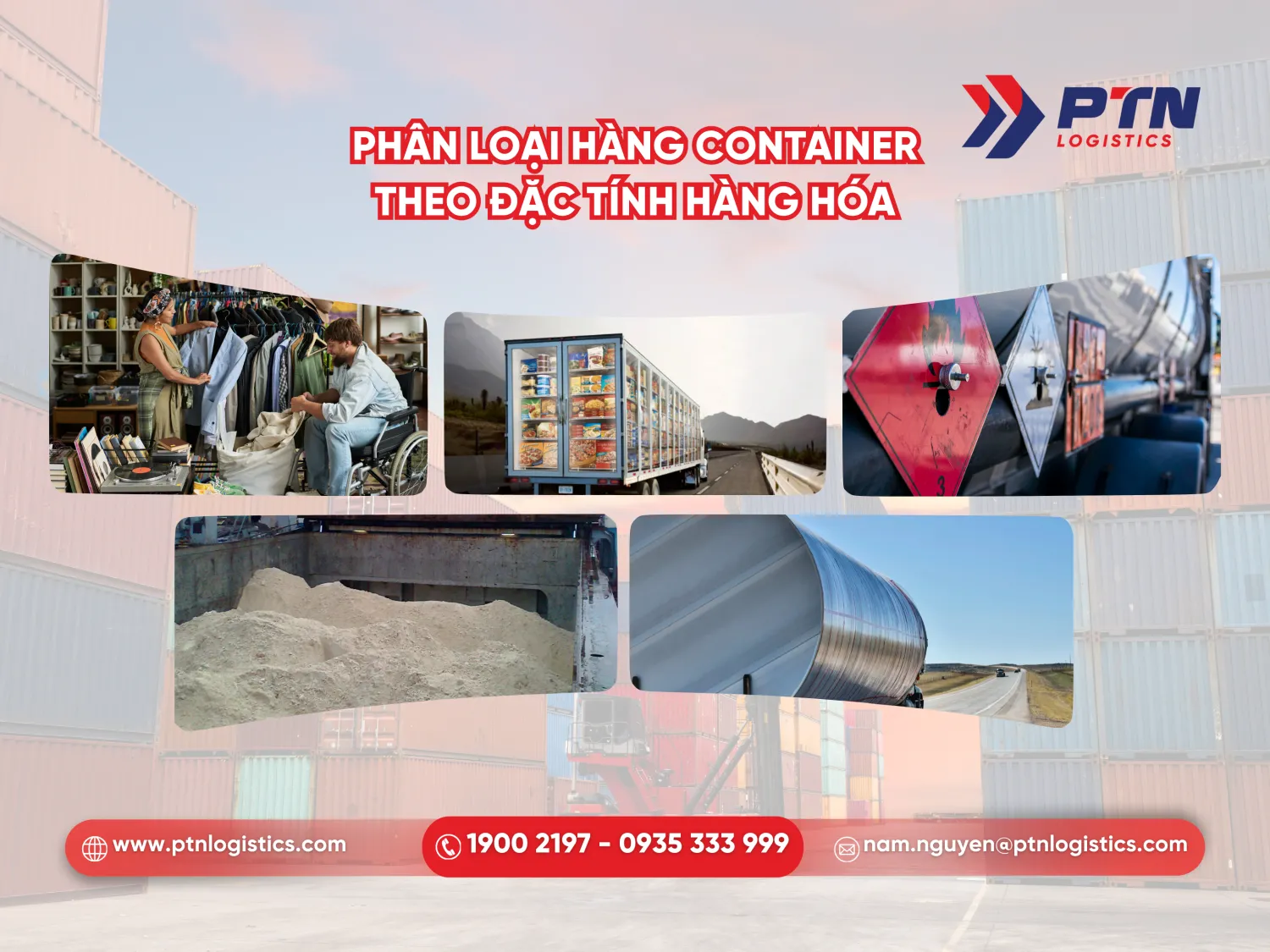 Phân loại hàng cont theo đặc tính hàng hóa